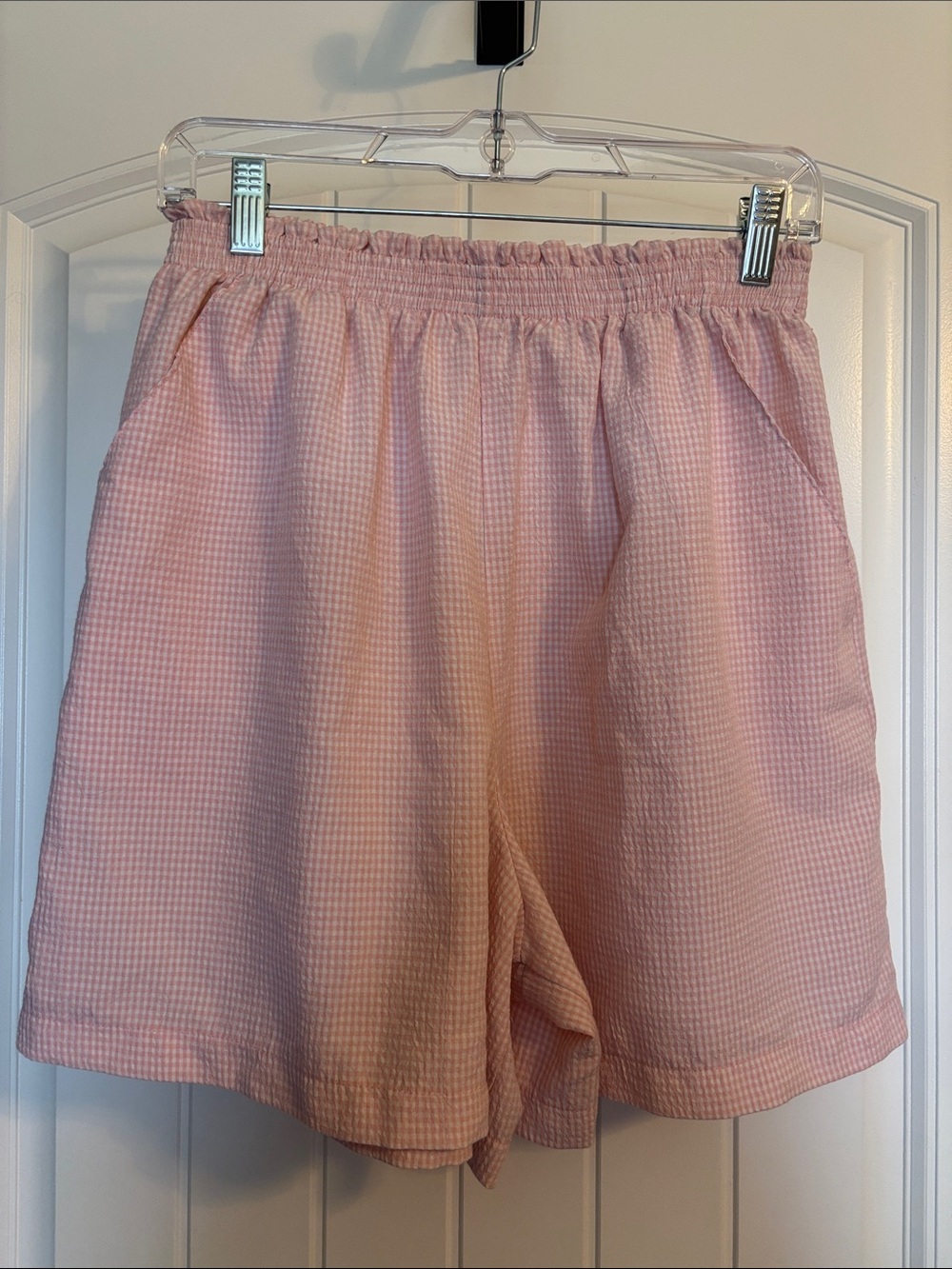 Vintage Jaclyn Smith Pink Seersucker Bermuda Shorts